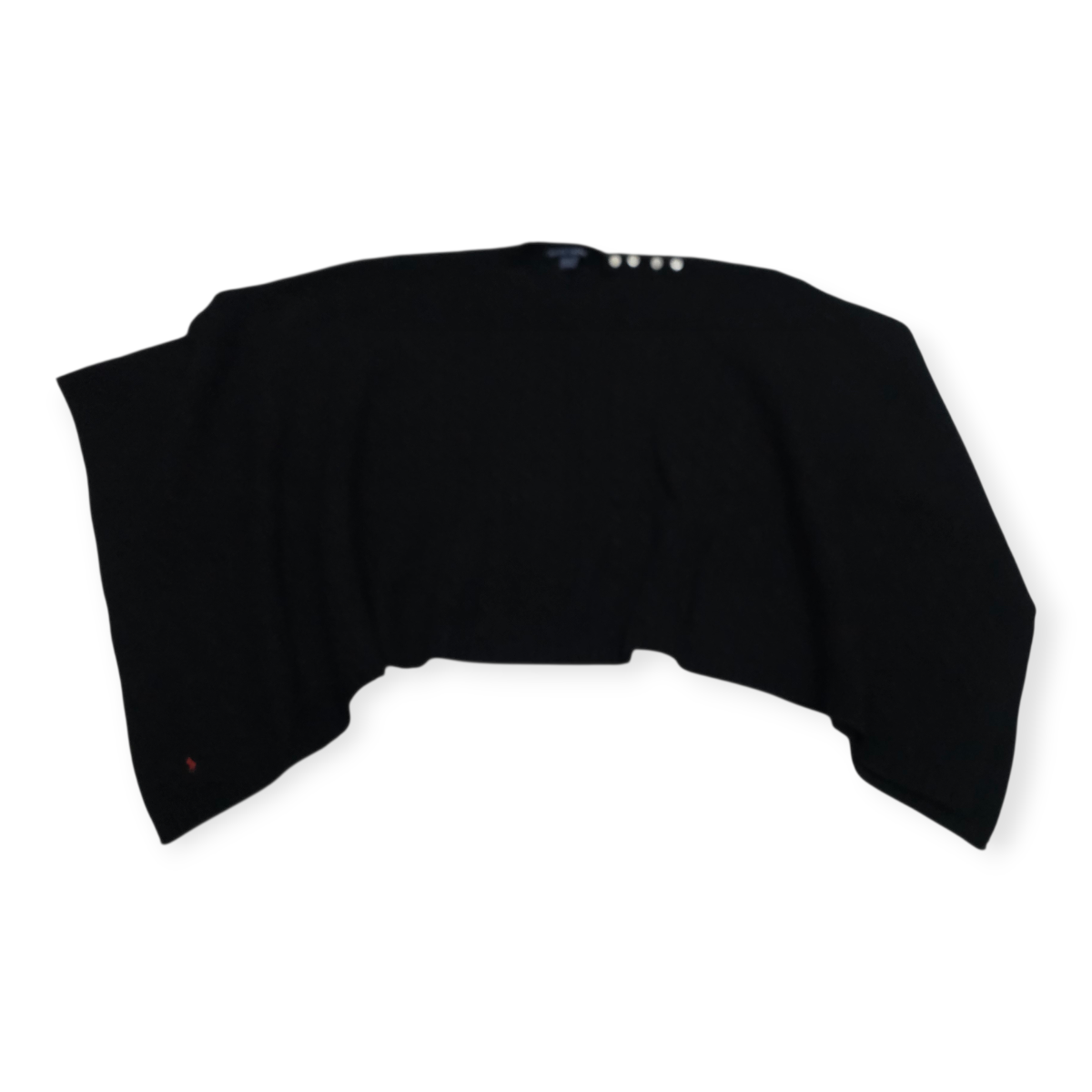 Poncho Suéter Ralph Lauren Lana/cashmere Negro S/m