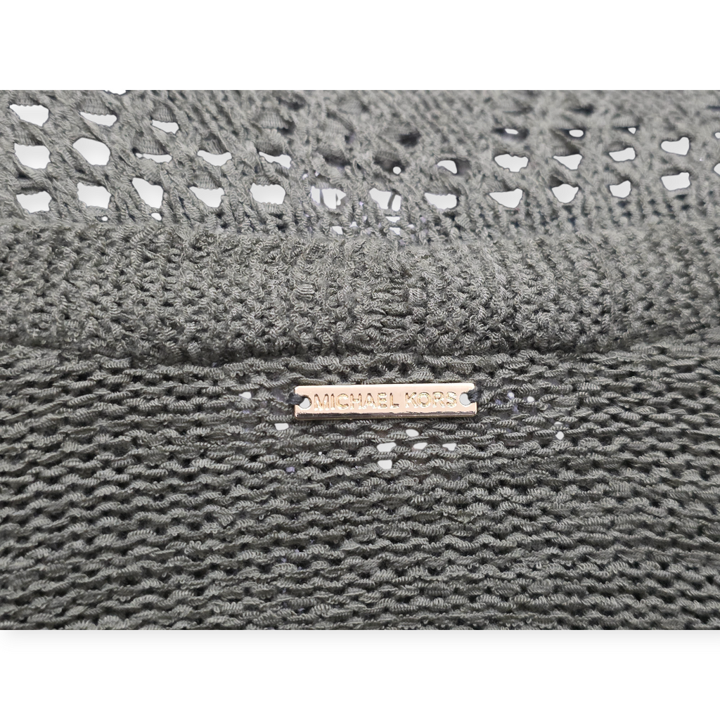 Cardigan Michael Kors Verde Flecos Tejido Calado Talla S