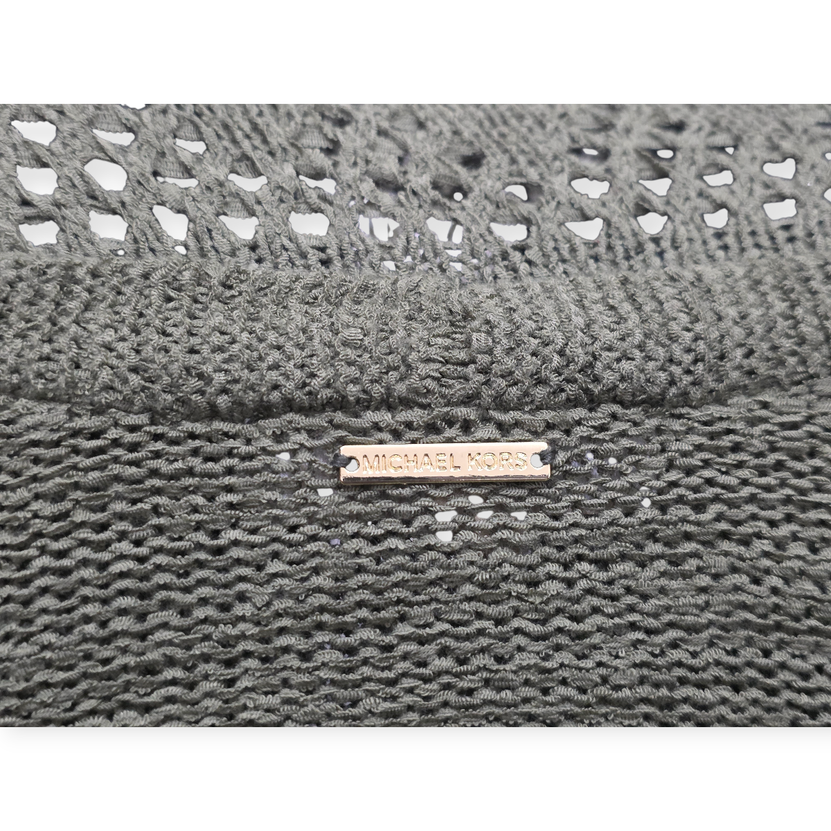 Cardigan Michael Kors Verde Flecos Tejido Calado Talla S