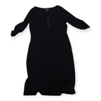 Vestido Ralph Lauren Extra Grande Manga 3/4 Color Negro