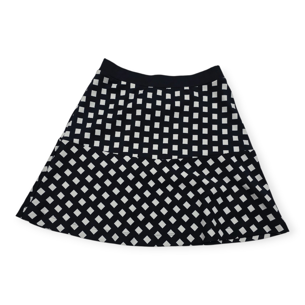 Falda Michael Kors Talla 2 Color Negra Con Figuras Blanca