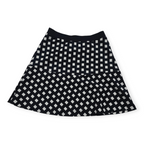 Falda Michael Kors Talla 2 Color Negra Con Figuras Blanca