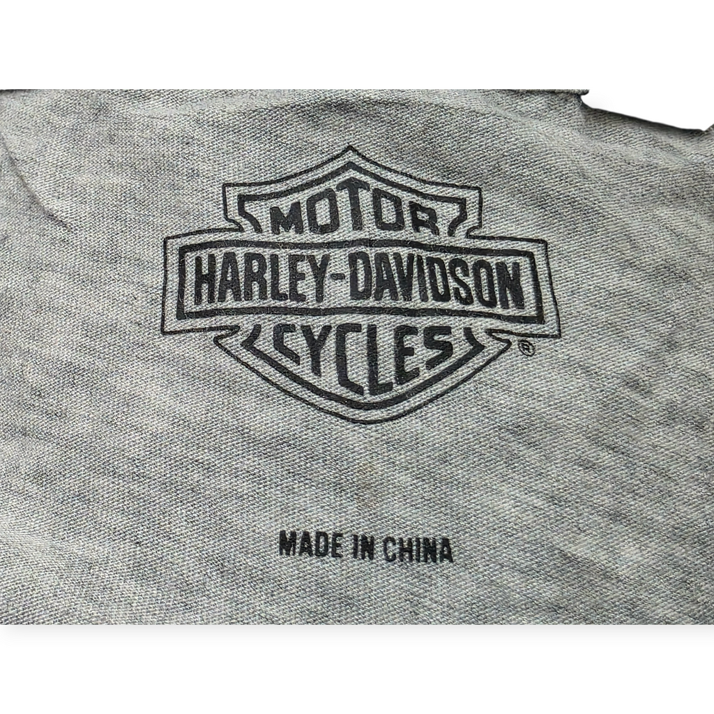Playera Harley Davidson De Mujer Xchico Xs Gris Manga Corta