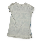 Playera Amarillo Exchange Mujer Xs Blanca Con Letras Azules