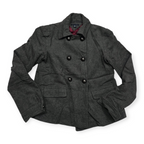Abrigo Corto Tommy Hilfiger Lana Cashmere Gris Oscuro Mujer