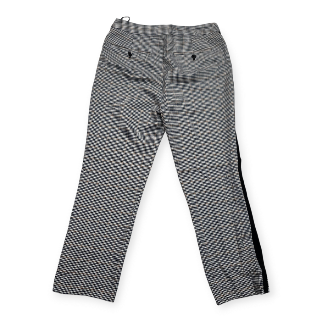 Pantalon Tommy Hilfiger De Vestir Gris Negro Cuadros Recto