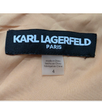 Vestido Karl Lagerfeld Naranja Manga Corta Talla 4 Naranja