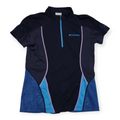 Playera Columbia Deportiva Negra Con Cierre Frontal Chico S