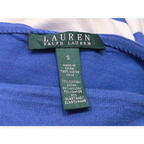 Blusa Ralph Lauren Chico S Azul Celeste De Mujer Rayada