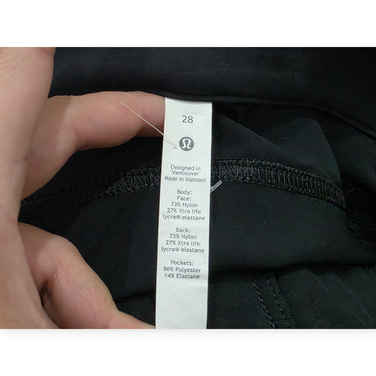 Pants Lululemon Skinny Talla 28 Color Negro