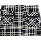 Vestido Tommyhilfiger Sin Mangas Cuadros Blanco Negrotalla8