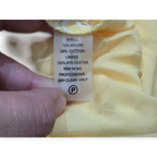 Vestido Michael Kors De Encaje Amarillo Manga Corta Talla Xl