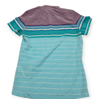 Playera Columbia Deportiva Mediana Azul Con Cierre Frontal