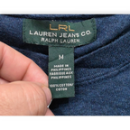 Playera Ralph Lauren Mediana M Azul Acero Manga Larga