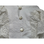 Blusa Ralph Lauren De Mujer Sin Mangas L Blanco Con Olanes