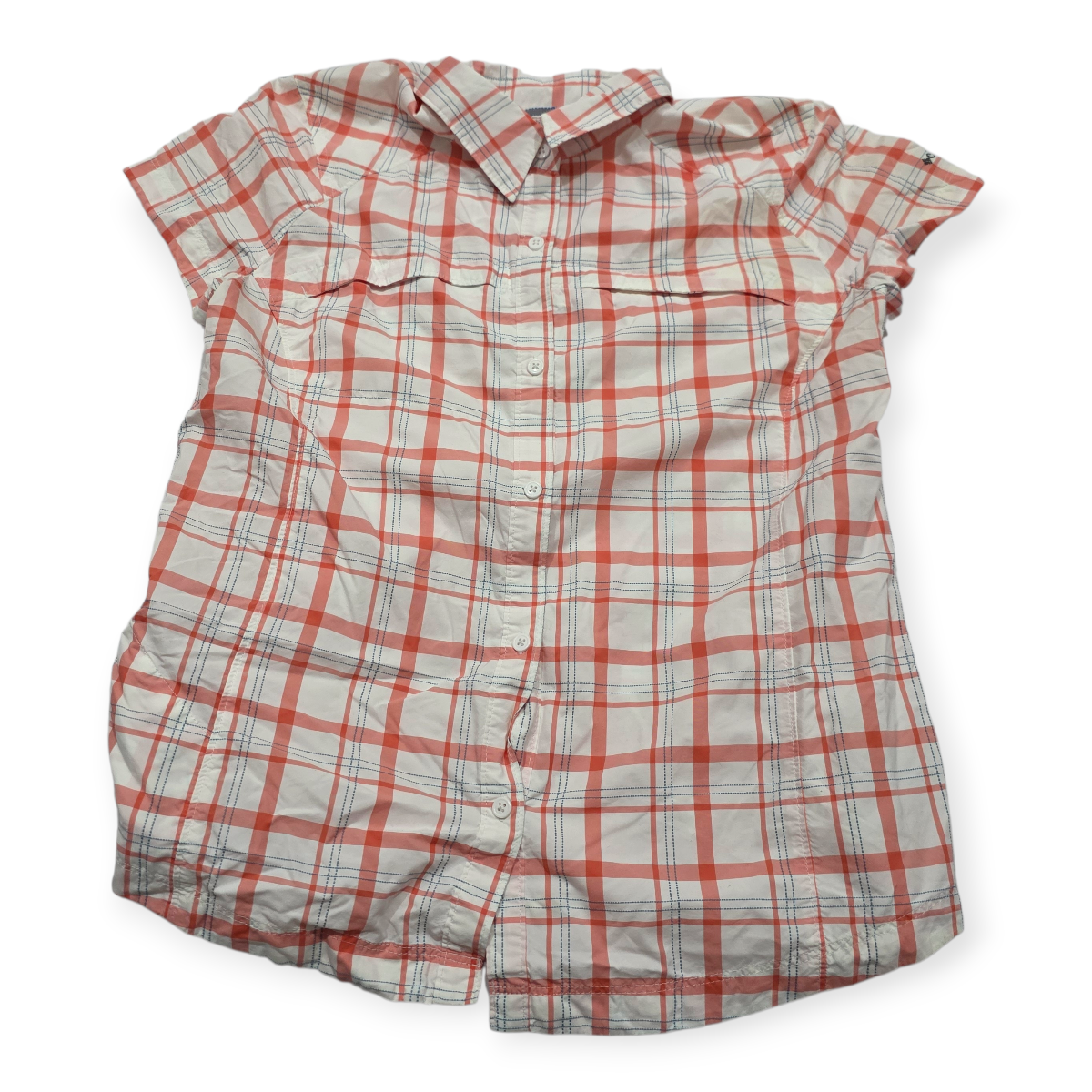 Camisa Columbia Omnishade Sunprotection Mamga Corta Naranja
