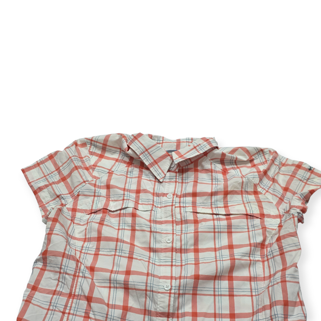 Camisa Columbia Omnishade Sunprotection Mamga Corta Naranja