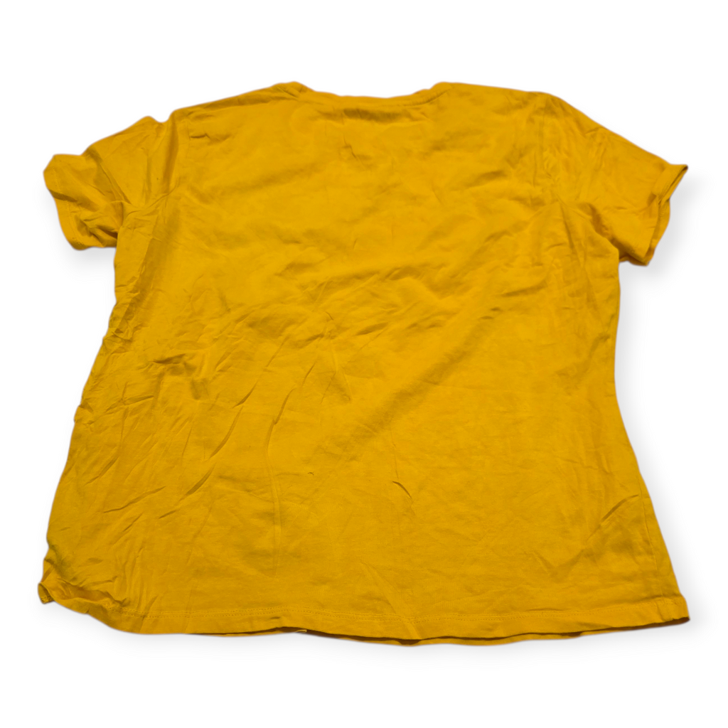 Playera Tommy Hilfiger Sport Amarillo Xl Manga Corta D Mujer