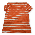 Playera Ralph Lauren Sportmujer Naranja Rayada Pony Amarillo