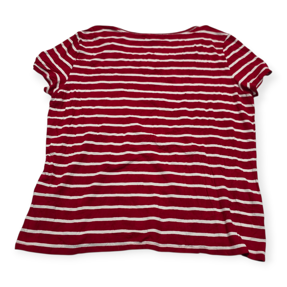 Playera Tommy Hilfiger Mujer Rosa Rayada Blanco Manga Corta