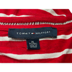 Playera Tommy Hilfiger Mujer Rosa Rayada Blanco Manga Corta