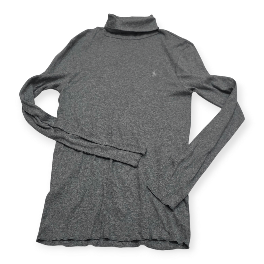 Blusa Ralph Lauren Turtle Neck De Mujer Xl Color Gris
