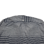 Camisa Columbia Pfg De Mujer 2x Gris Con Azul Con Lineas