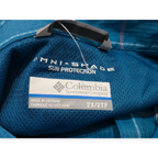 Camisa Columbia Omni Shade Sun Protection Azul A Cuadros