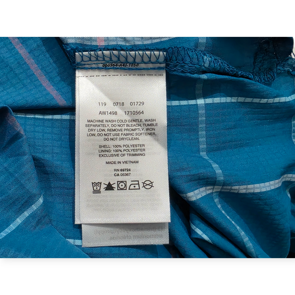 Camisa Columbia Omni Shade Sun Protection Azul A Cuadros