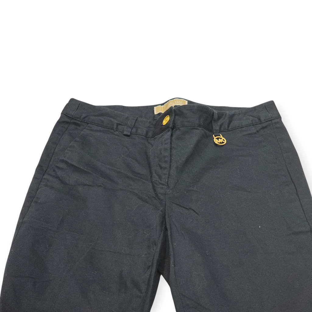 Pantalon Vestir Michael Kors Talla 2 Azul Marino Con Dorado