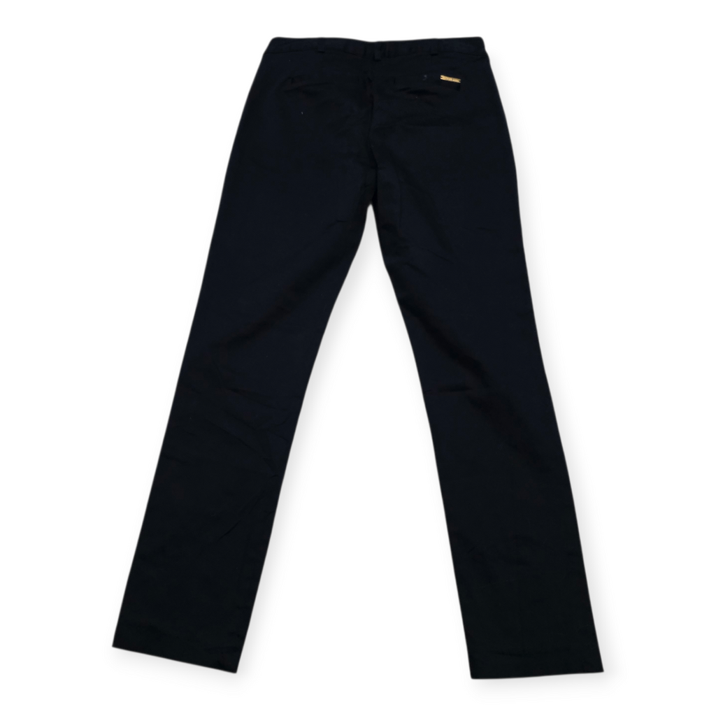 Pantalon Vestir Michael Kors Talla 2 Azul Marino Con Dorado