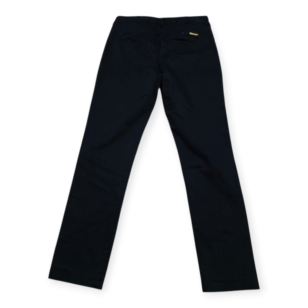 Pantalon Vestir Michael Kors Talla 2 Azul Marino Con Dorado