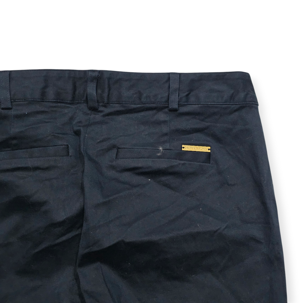 Pantalon Vestir Michael Kors Talla 2 Azul Marino Con Dorado