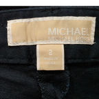 Pantalon Vestir Michael Kors Talla 2 Azul Marino Con Dorado