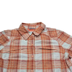 Camisa Columbia Sun Protection Naranja Blanco Cuadros