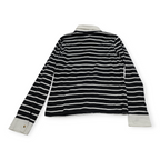 Blusa Ralph Lauren De Mujer Mediana Azul Con Lineas