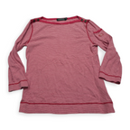 Playera Ralph Lauren Manga 3/4 Mediana M Coral Rayada