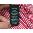 Playera Ralph Lauren Manga 3/4 Mediana M Coral Rayada