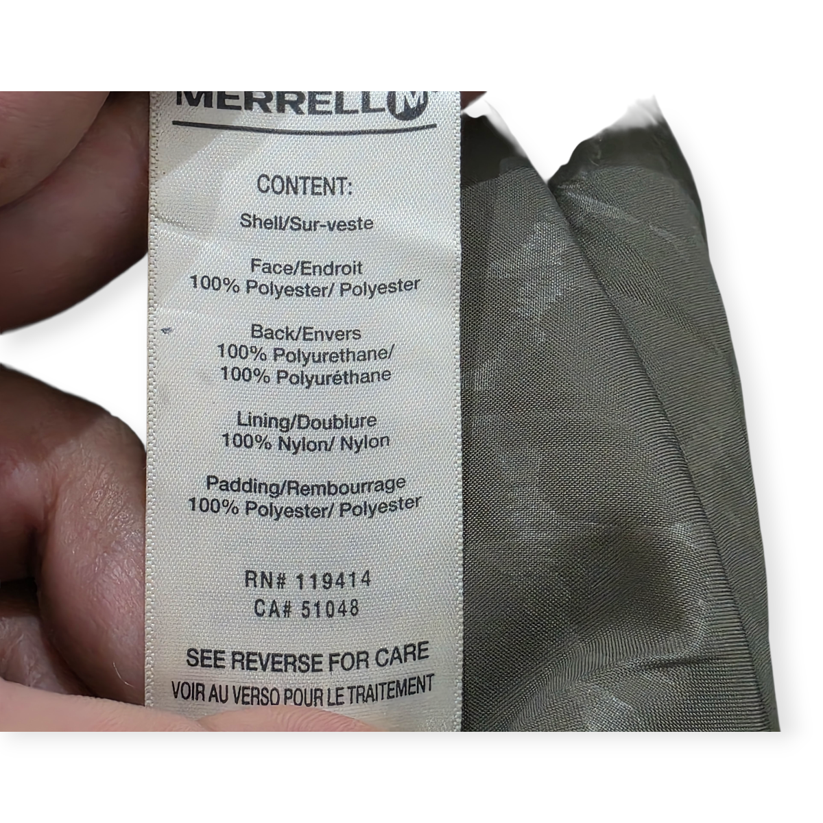Chamarra Merrell Verde Térmica, Opti-warm Y Opti-shell | L