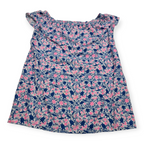 Blusa Vineyard Vines Grande L Azul Con Rosa Fosforescente