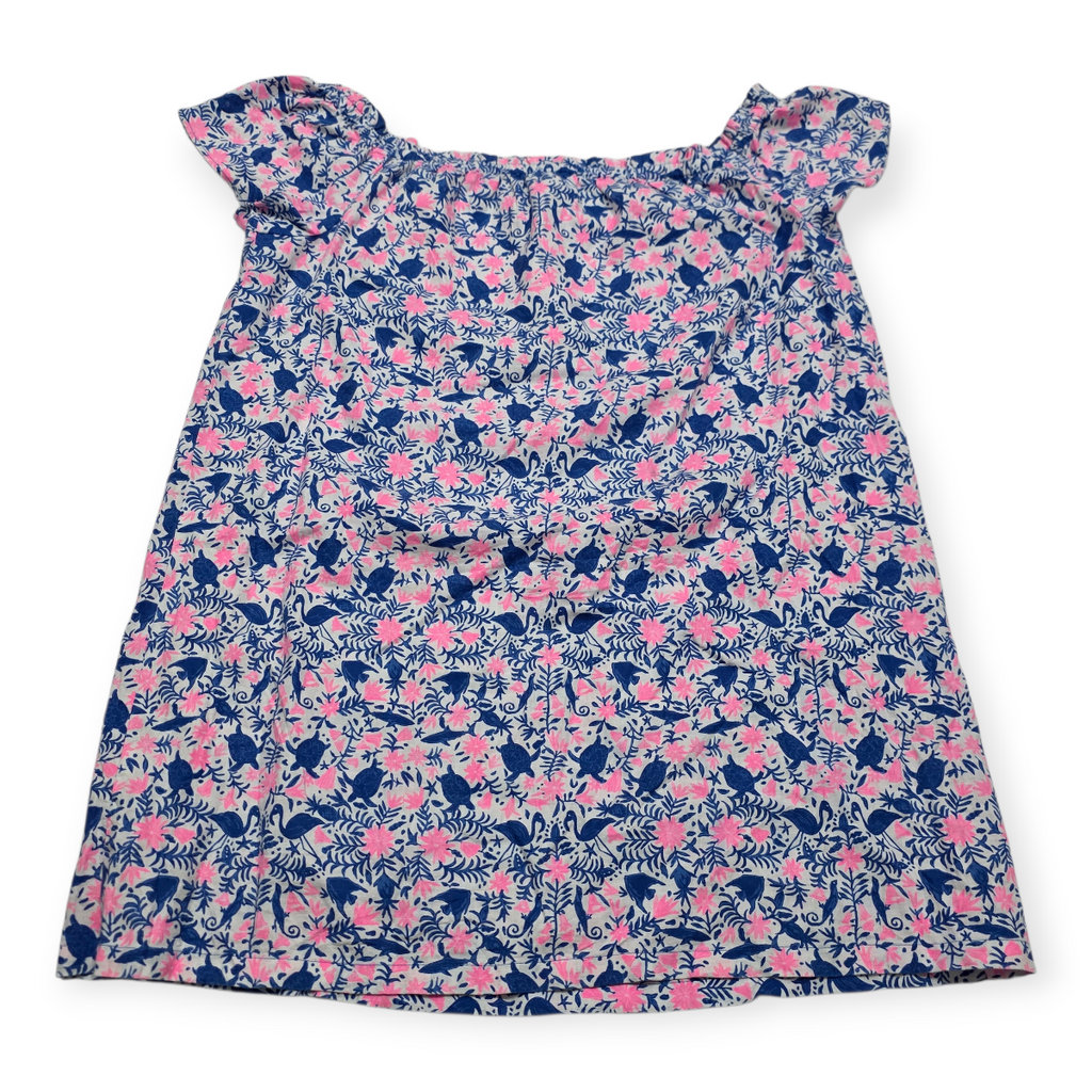 Blusa Vineyard Vines Grande L Azul Con Rosa Fosforescente