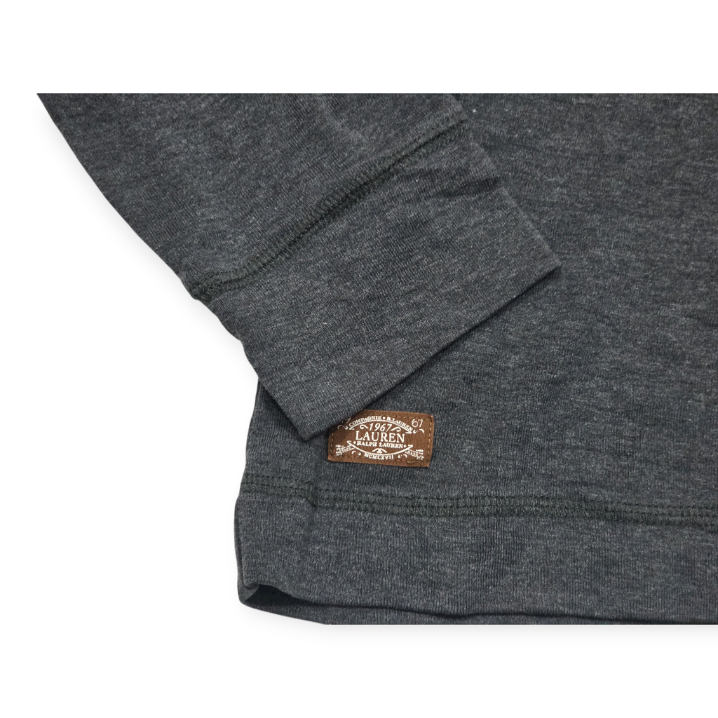 Playera Ralph Lauren Gris Oscuro De Mujer L Coderas Cafe