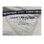Sudadera Tommy Hilfiger De Mujer Xl Gris Claro Con Gorro
