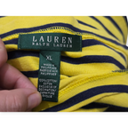 Playera Ralph Lauren Xgrande Xl Amarilla Con Lineas Azules