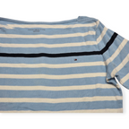 Playera Tommy Hilfiger Xgrande Azul Claro Rayada Manga Corta