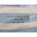 Playera Tommy Hilfiger Xgrande Azul Claro Rayada Manga Corta