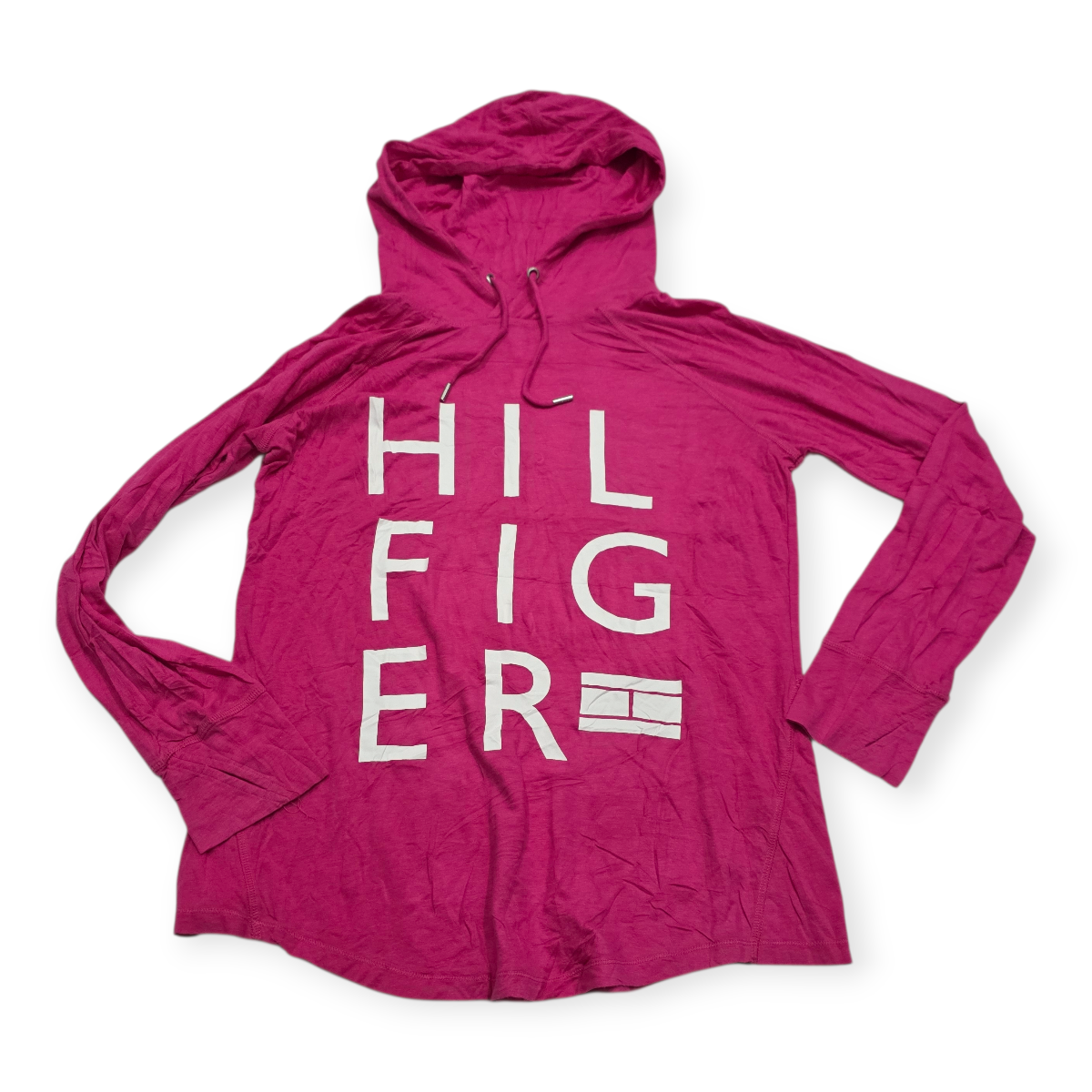 Sudadera Ligera Con Gorro Tommy Hilfiger Xgrande Xl Fucsia