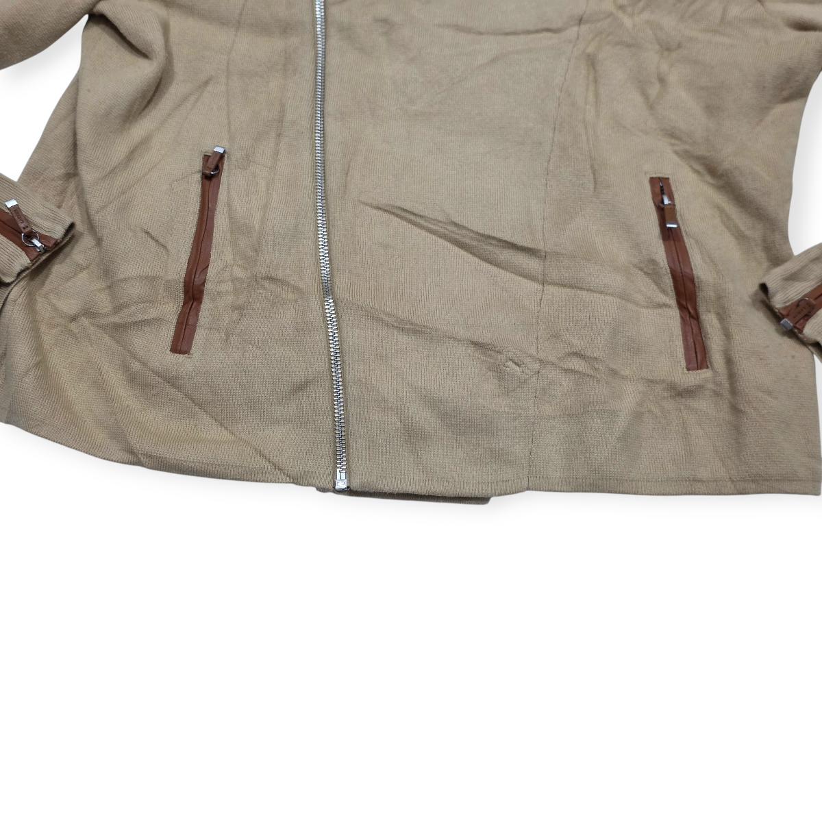 Chamarra Ligera Tipo Sueter Ralph Lauren Color Cafe De Mujer