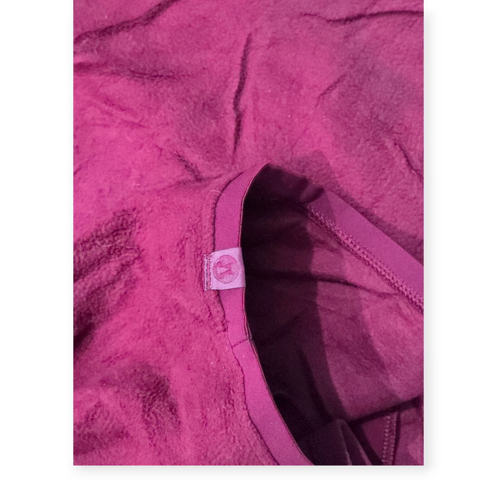 Chamarra Polar Lululemon De Mujer Xxl Color Vino