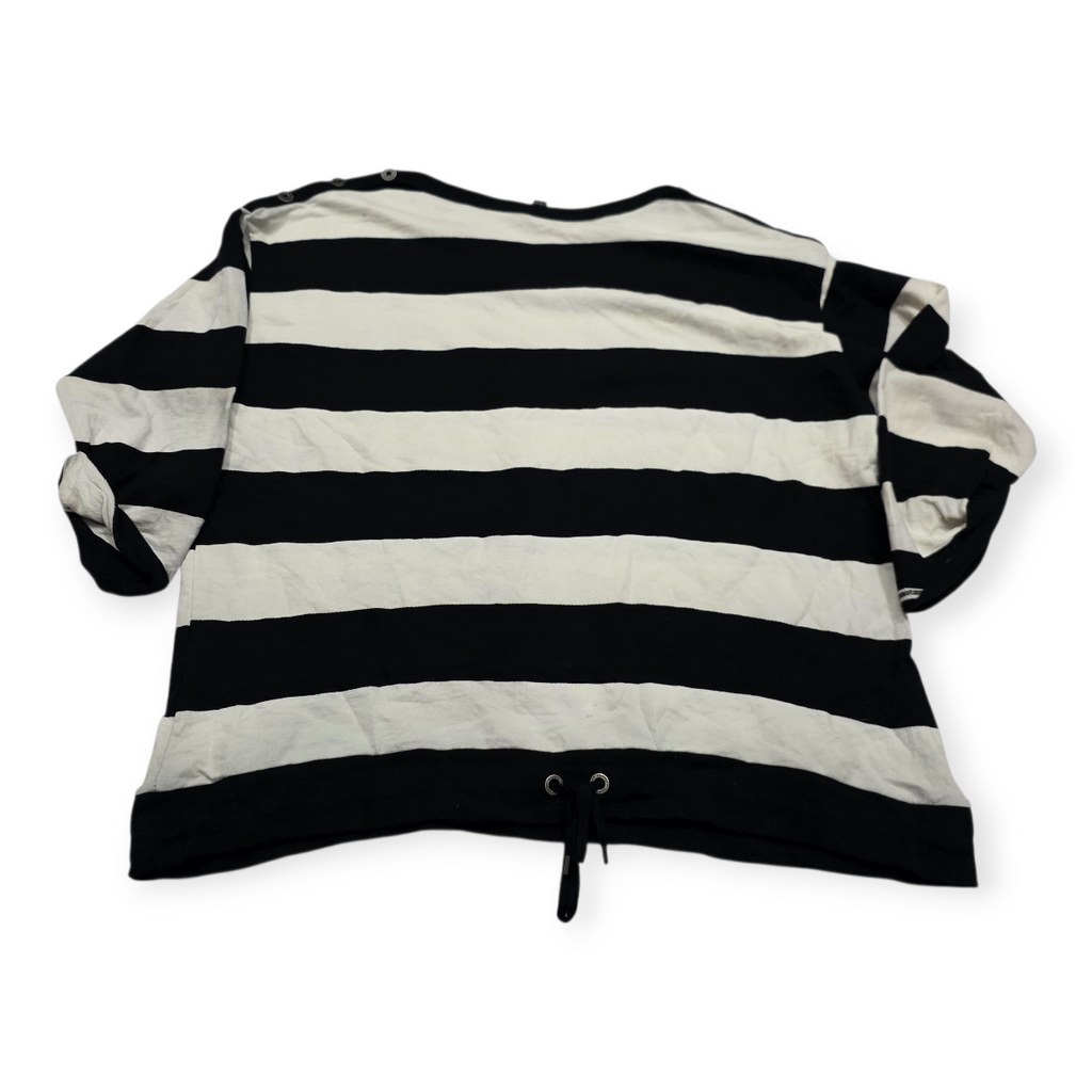 Blusa Ralph Lauren De Mujer 2x Negro/blanco Rayada
